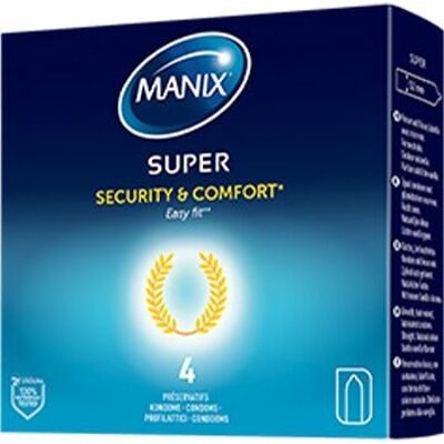 Manix Super 4 préservatifs (Pour distributeur)