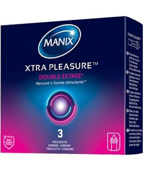 Manix Extra Pleasure 3 préservatifs