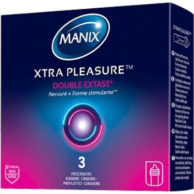 Manix Extra Pleasure 3 préservatifs
