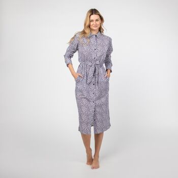 ROBE LONGUE COTON BIO FLEURS D'ABU 5