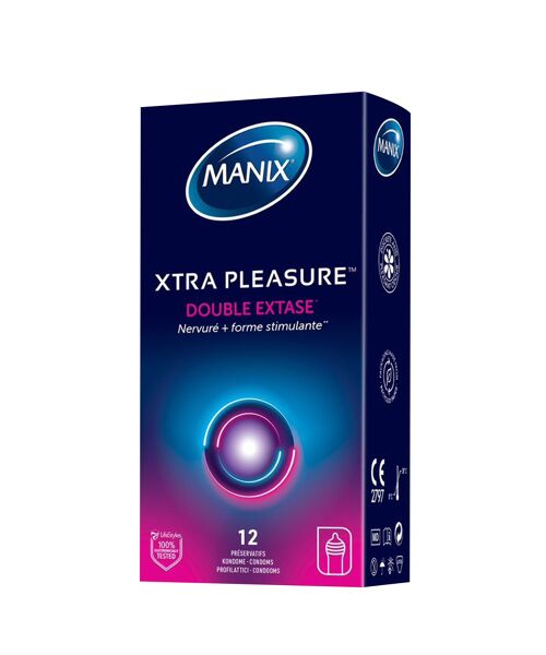 Manix Extra Pleasure 12 préservatifs