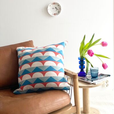 Housse de coussin Toby bleu, en stock 22.03.