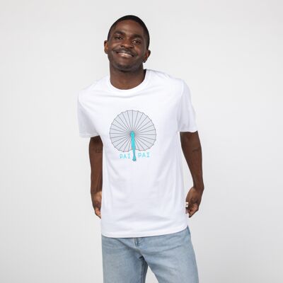 Weißes Amahau-T-Shirt aus Bio-Baumwolle, Fair-Trade-Produkt