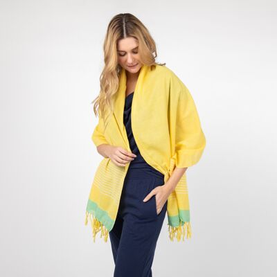 COTTON SCARF GOA YELLOW