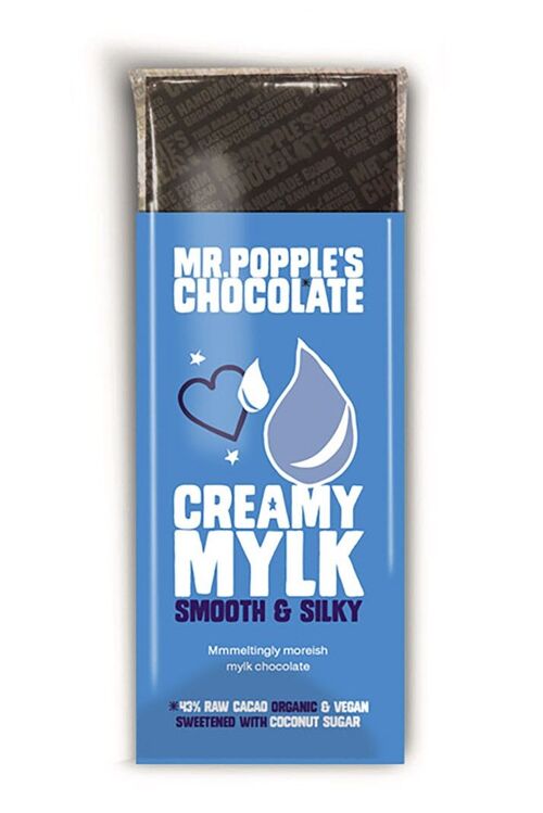 43% Creamy Mylk - 75g Dairy Free Vegan Organic Chocolate Bar