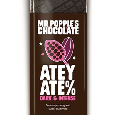88% Atey Ate% 75g Barra de chocolate oscuro orgánico vegano sin azúcar