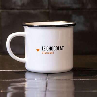 Mug Le Chocolat c'est la vie / Spécial Noël ou Pâques