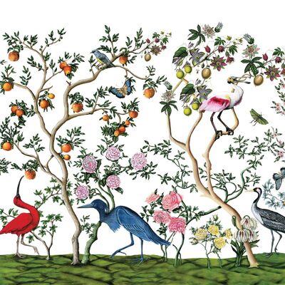 Bird Chinoiserie Napkin 25x25