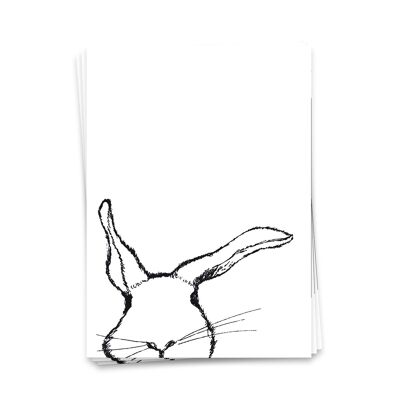 Postkarte Hase