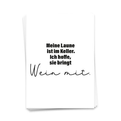 Postkarte Meine Laune