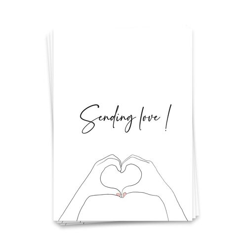 Postkarte Sending love