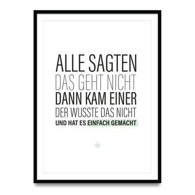 Poster Alle sagten