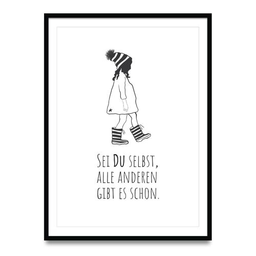 Posterset Sei du selbst