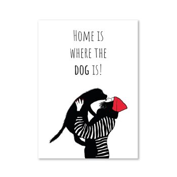 Aimant - La maison est l'endroit où se trouve le chien