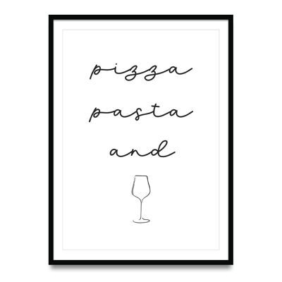 Affiche Pizza Pâtes