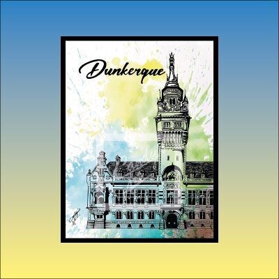 Dünkirchen Poster - Das Rathaus -