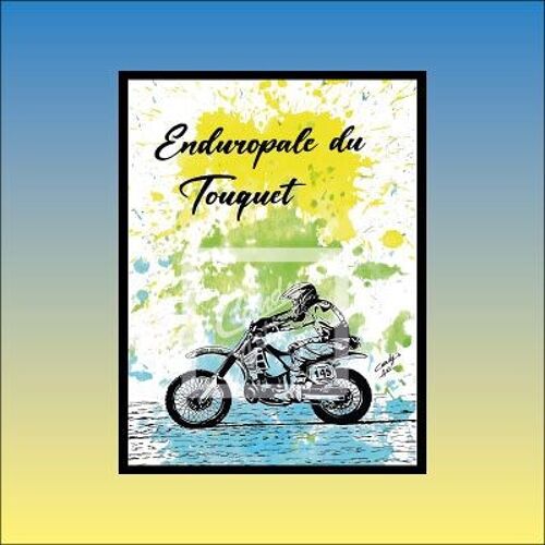 Affiche Enduropale du Touquet- Moto -