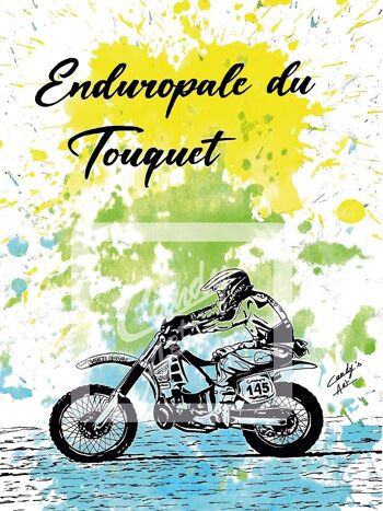 Affiche Enduropale du Touquet- Moto - 2