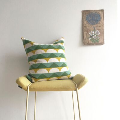 Housse de coussin Toby Vert, en stock 22.03