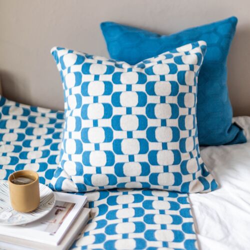 Edith PIllow-cover blue, in stock 22.03