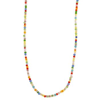 Felicia - Collier de perles de verre colorées 1