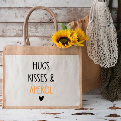 Hugs, Kisses & Aperol | Jute bag