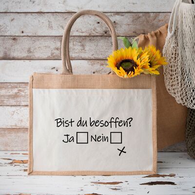 Bist du besoffen? | Jutetasche