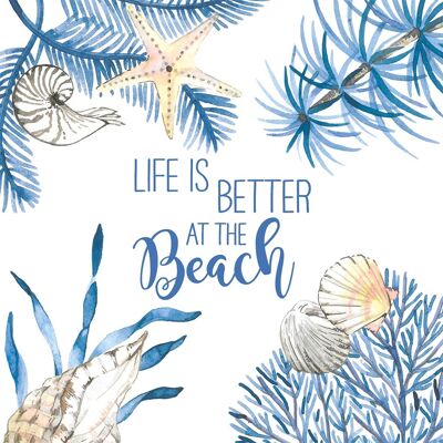 Servilleta Ocean Life is better 25x25