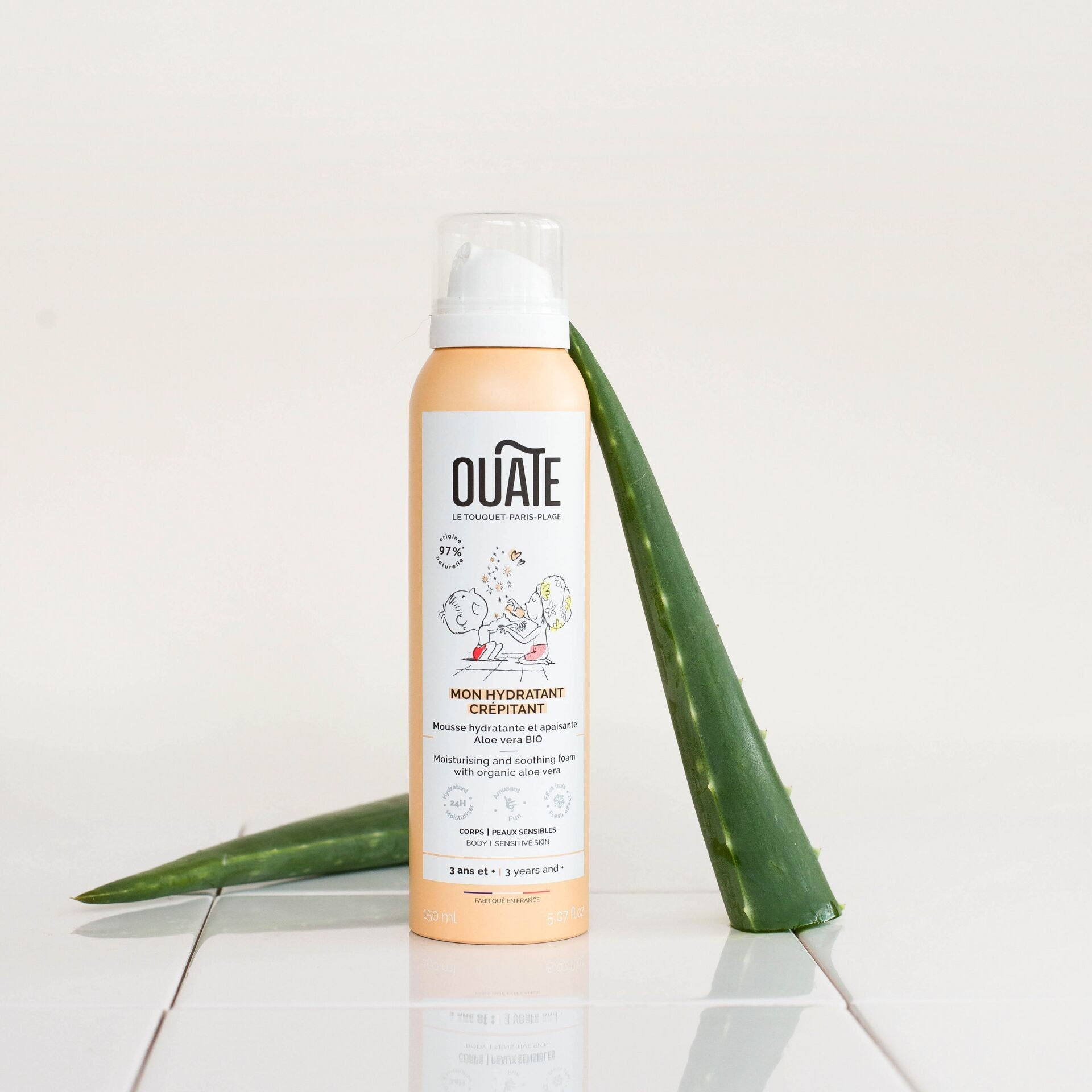 Hydratant corps enfant - Mon hydratant crépitant - à l'Aloe Vera BIO - Dès 3 ans