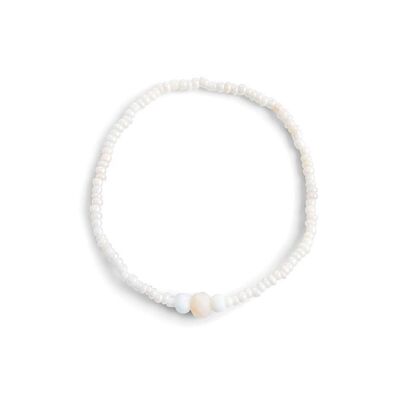 Pulsera Olivia blanco roto