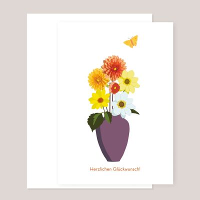 Birthday card »Dahlia splendor«