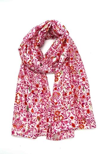 Foulards brillant fleuri XT-42 4