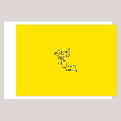 Birthday card »Sun Yellow«