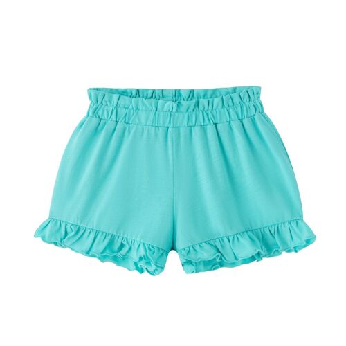 Short liso con volante de niña junior