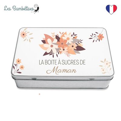 Caja Metal Maman Flores Terracota