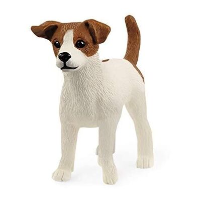 Schleich - Figurine Jack Russell Terrier : 5,2 x 2,1 x 4 cm - Univers Farm World - Réf : 13916
