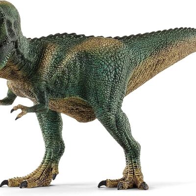 schleich – Figura Tiranosaurio Rex: 31,5 x 11,5 x 14,5 cm – Universo DINOSAURIOS – T-Rex verde oscuro – Ref: 14587
