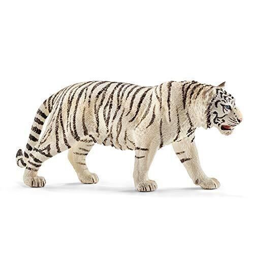 Schleich - Figurine Tigre  blanc mâle : 13 x 3 x 6 cm - Univers Wild life - Réf : 14731
