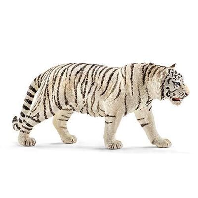 Schleich - Figura tigre blanco macho: 13 x 3 x 6 cm - Universo vida salvaje - Ref: 14731