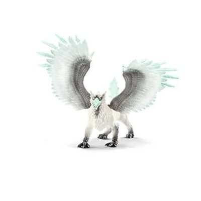 Schleich - Ice Griffin Figurine: 19.5 x 12.8 x 33 cm - Eldrador® Creatures Universe - Ref: 70143