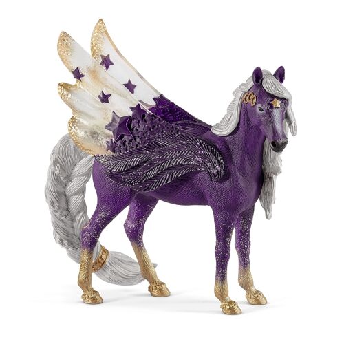 Schleich - Figurine Pégase des étoiles, jument : 15 x 8,20 x 18 cm - Univers Bayala - Réf : 70579