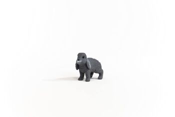 Schleich - Figurine Lapin bélier Gris : 4,2 x 2,1 x 3,4 cm - Univers Farm World - Réf : 13935 2
