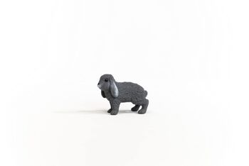 Schleich - Figurine Lapin bélier Gris : 4,2 x 2,1 x 3,4 cm - Univers Farm World - Réf : 13935 3