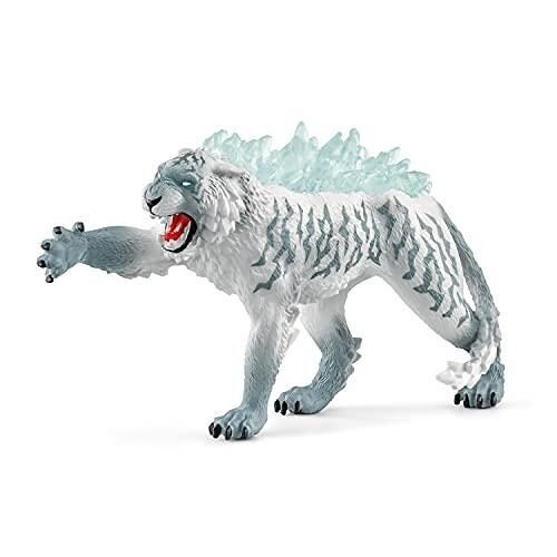 Schleich - figurine Tigre de Glace : 13,5 x 4,5 x 8 cm - Univers Eldrador®Creatures - Réf : 70147