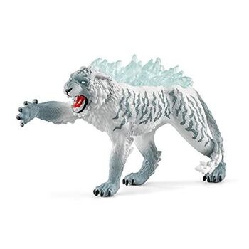 Schleich - figurine Tigre de Glace : 13,5 x 4,5 x 8 cm - Univers Eldrador®Creatures - Réf : 70147 1