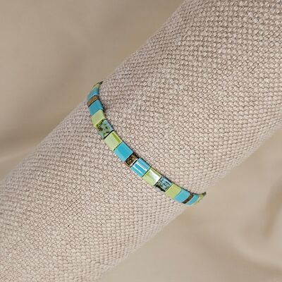 Unitila Bracelet Chartreux Green, Bronze, Turquoise