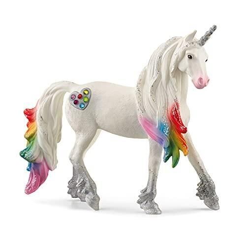 Schleich - Figurine Licorne Arc-en-Ciel, mâle : 13,8 x 3,6 x 11,5 cm - Univers Bayala - Réf : 70725