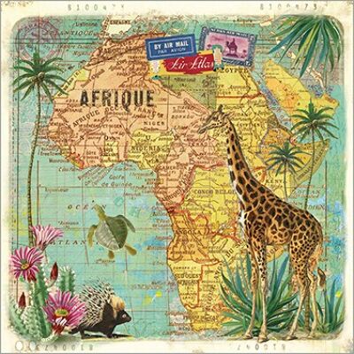 Travel to Africa 33x33cm