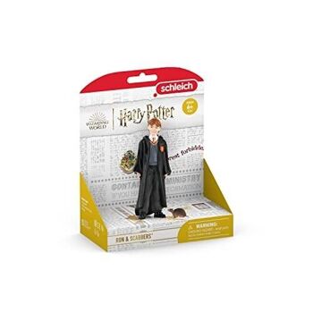 Schleich - Figurines Ron et croûtard : 3,7 x 2,2 x 10,2 cm - Univers Harry Potter, Wizarding World - Réf : 42634 2