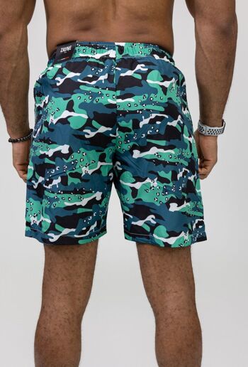 Short de bain motif militaire homme e429 2